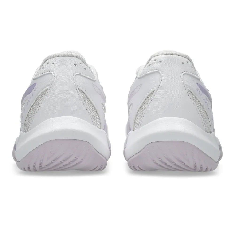Asics Gel Rocket 12 Women's Indoor Court Shoe (White/Dahlia) - RacquetGuys.ca