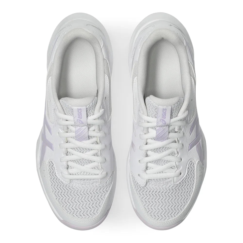 Asics Gel Rocket 12 Women's Indoor Court Shoe (White/Dahlia) - RacquetGuys.ca