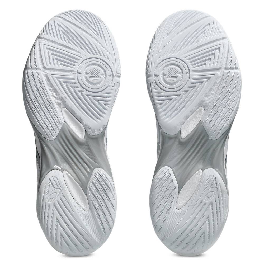Asics Gel Rocket 12 Women's Indoor Court Shoe (White/Pure Silver) - RacquetGuys.ca