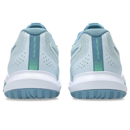 Asics Gel Tactic 13 Men's Indoor Court Shoe (Cool Grey/Saba Blue) - RacquetGuys.ca