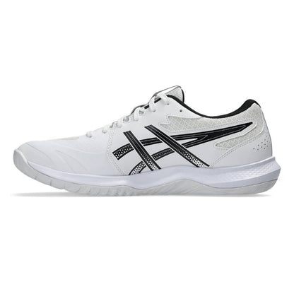 Asics Gel Tactic 13 Men's Indoor Court Shoe (White/Black) - RacquetGuys.ca