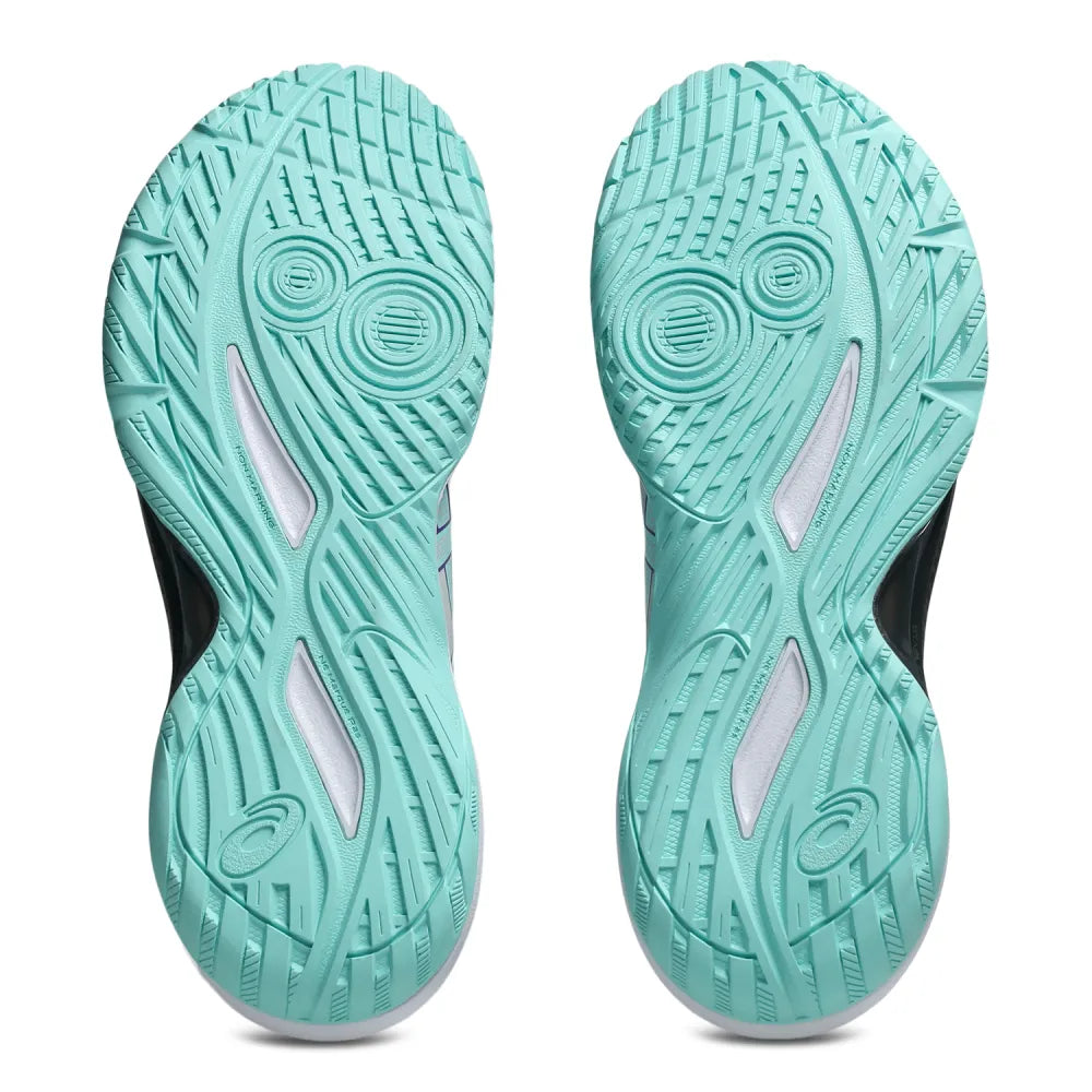 Asics Gel Tactic 13 Women's Indoor Court Shoe (Concrete/Illuminate Mint) - RacquetGuys.ca