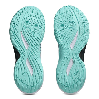 Asics Gel Tactic 13 Women's Indoor Court Shoe (Concrete/Illuminate Mint) - RacquetGuys.ca