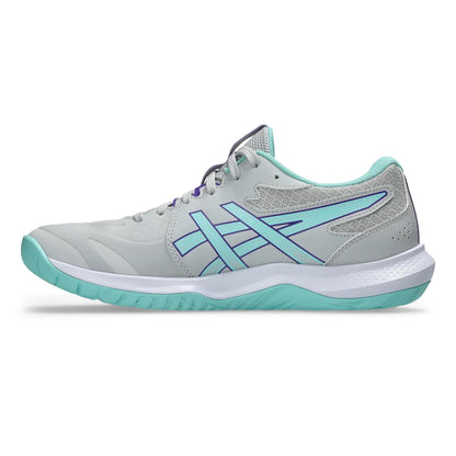 Asics Gel Tactic 13 Women's Indoor Court Shoe (Concrete/Illuminate Mint) - RacquetGuys.ca
