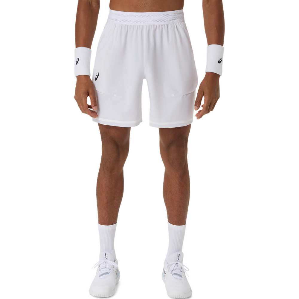 Asics Men's Match Short 7-Inch (Brilliant White) - Description - RacquetGuys.ca