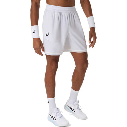 Asics Men's Match Short 7-Inch (Brilliant White) - Description - RacquetGuys.ca