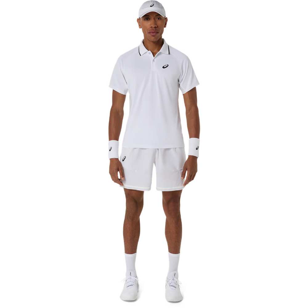 Asics Men's Match Short 7-Inch (Brilliant White) - Description - RacquetGuys.ca