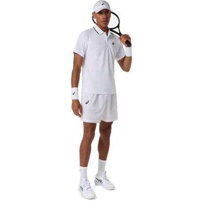 Asics Men's Match Short 7-Inch (Brilliant White) - Description - RacquetGuys.ca
