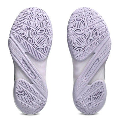 Asics Powerbreak FF Women's Indoor Court Shoe (White/Foggy Teal) - RacquetGuys.ca