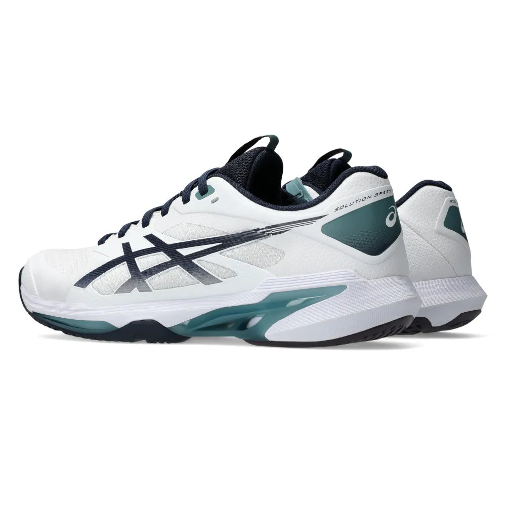 Asics Solution Speed FF 4 Men's Tennis Shoe (White/Midnight) - RacquetGuys.ca
