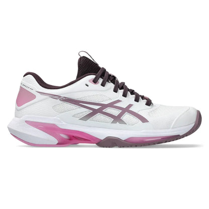 Asics Solution Speed FF 4 Women's Tennis Shoe (White/Dusty Mauve) - RacquetGuys.ca