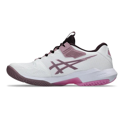 Asics Solution Speed FF 4 Women's Tennis Shoe (White/Dusty Mauve) - RacquetGuys.ca