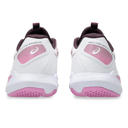 Asics Solution Speed FF 4 Women's Tennis Shoe (White/Dusty Mauve) - RacquetGuys.ca