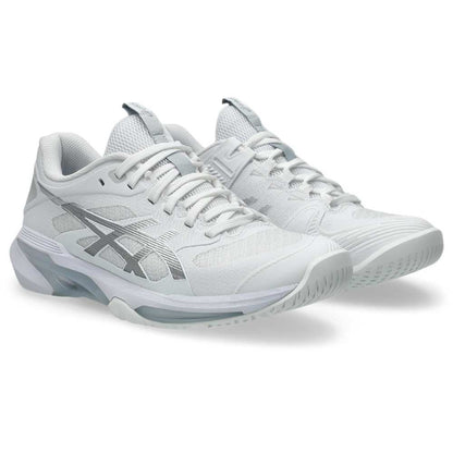 Asics Solution Speed FF 4 Women's Tennis Shoe (White/Pure Silver)