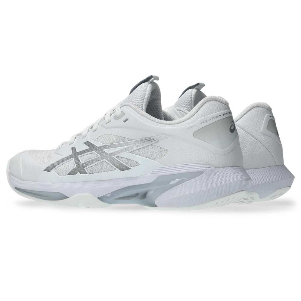 Asics Solution Speed FF 4 Women's Tennis Shoe (White/Pure Silver)