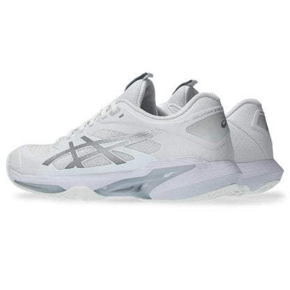Asics Solution Speed FF 4 Women's Tennis Shoe (White/Pure Silver)