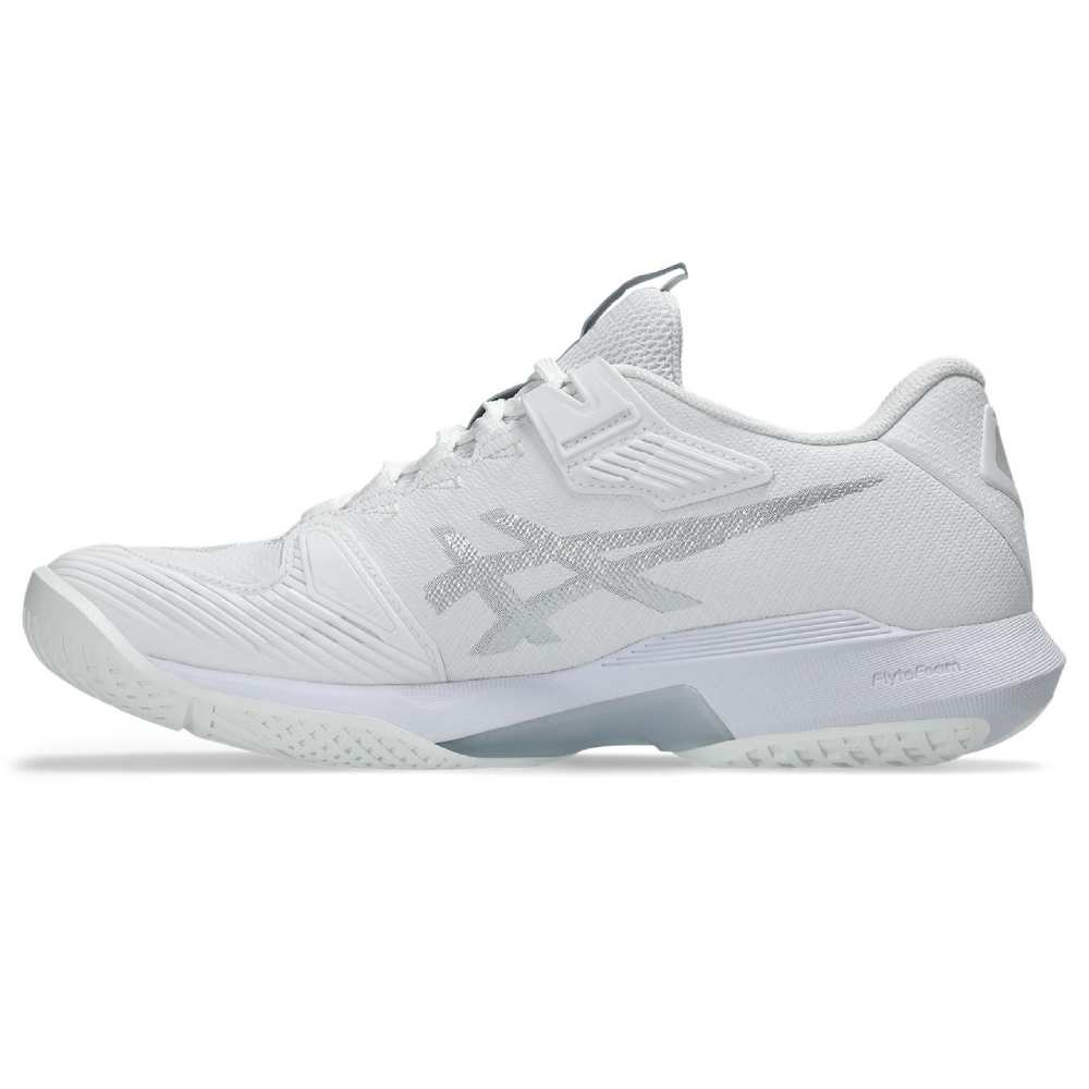 Asics Solution Speed FF 4 Women's Tennis Shoe (White/Pure Silver)