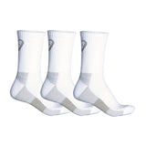 Asics Training Crew Socks 3 Pack (White) - RacquetGuys.ca