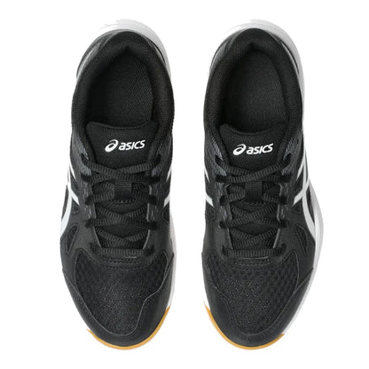 Asics Upcourt 6 GS Junior Indoor Court Shoe (Black/White) - RacquetGuys.ca