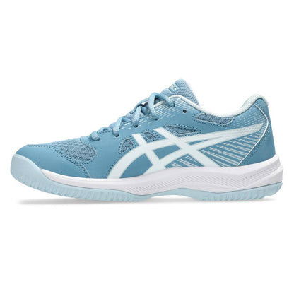 Asics Upcourt 6 GS Junior Indoor Court Shoe (Saba Blue/White) - RacquetGuys.ca