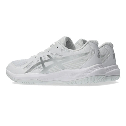Asics Upcourt 6 GS Junior Indoor Court Shoe (White/Pure Silver) - RacquetGuys.ca