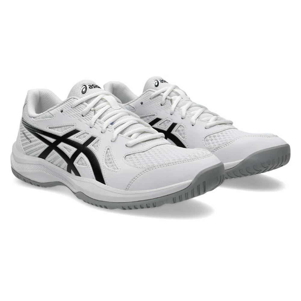 Asics Gel Upcourt 6 Men's Indoor Court Shoe (White/Black) - RacquetGuys.ca