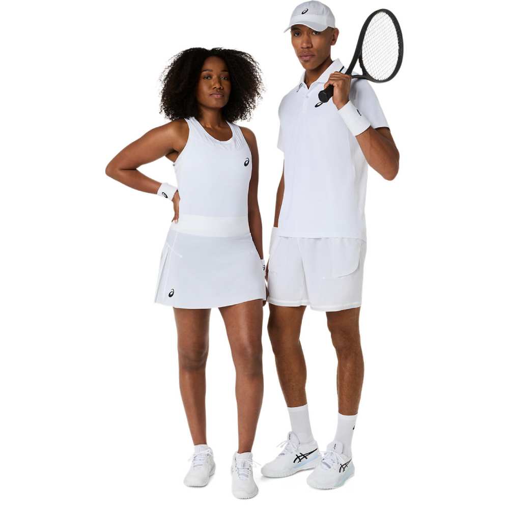 Asics Women's Match Pleat Skirt (Brilliant White) - Description - RacquetGuys.ca