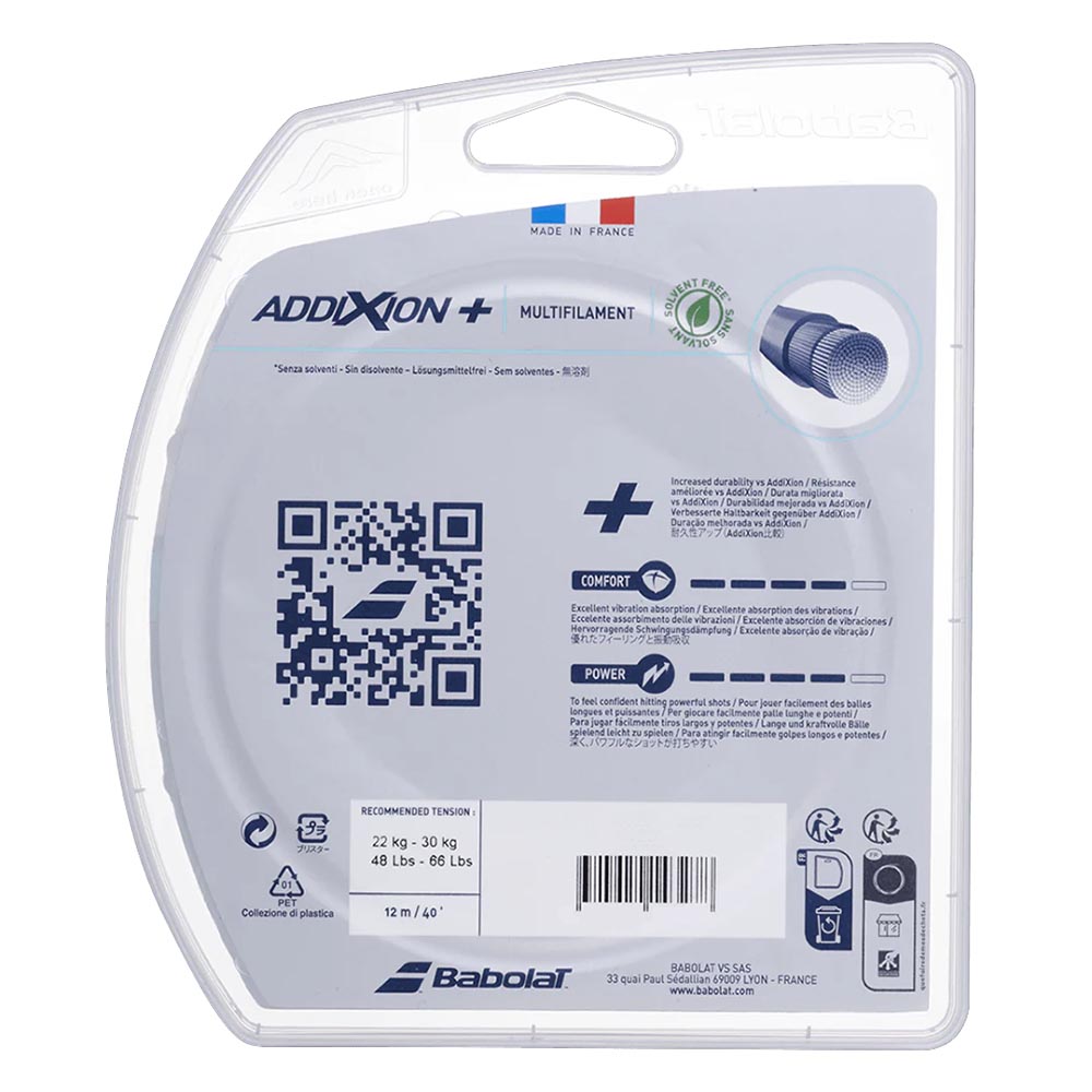 Babolat Addixion+ 17/1.25 Tennis String (Natural) - RacquetGuys.ca