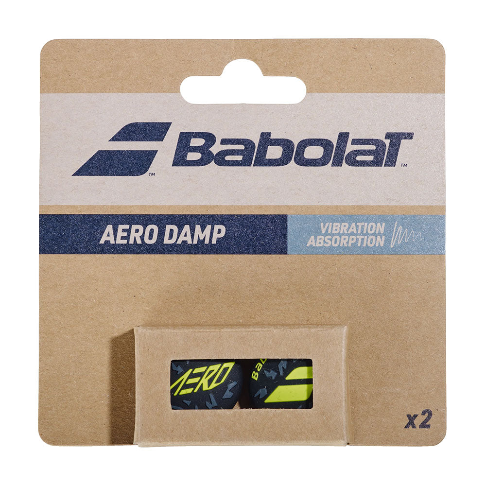 Babolat Aero Damp Vibration Dampener (Black/Neon Green) - RacquetGuys.ca