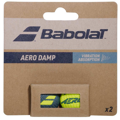 Babolat Aero Damp Vibration Dampener (Grey/Yellow) - RacquetGuys.ca