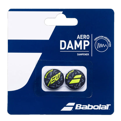 Babolat Aero Damp Vibration Dampener (Black/Neon Green) - RacquetGuys.ca