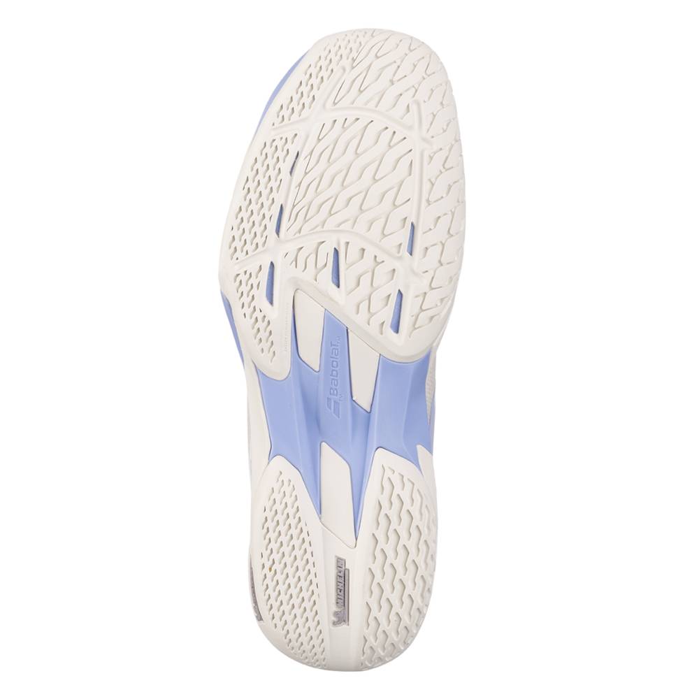 Babolat Jet Mach 4 AC Women's Tennis Shoe (Cream/Lavender) - RacquetGuys.ca