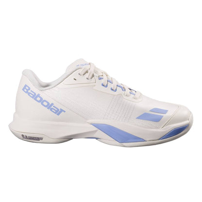 Babolat Jet Mach 4 AC Women's Tennis Shoe (Cream/Lavender) - RacquetGuys.ca