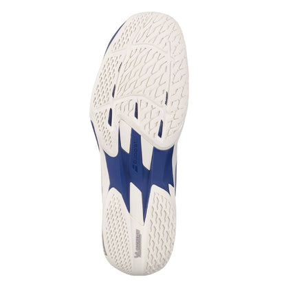 Babolat Jet Mach 4 Men's Tennis Shoe (White/Blue) - RacquetGuys.ca