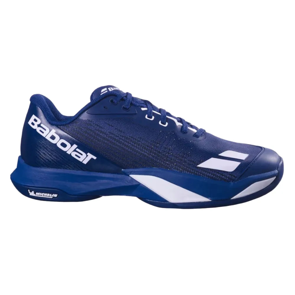 Babolat Jet Mach 4 Wide Men's Tennis Shoe (Navy/White) - RacquetGuys.ca