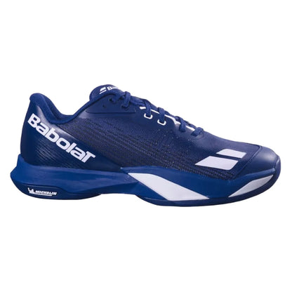 Babolat Jet Mach 4 Wide Men's Tennis Shoe (Navy/White) - RacquetGuys.ca