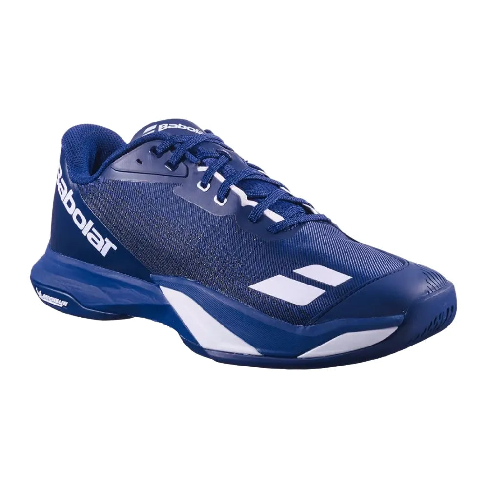 Babolat Jet Mach 4 Wide Men's Tennis Shoe (Navy/White) - RacquetGuys.ca