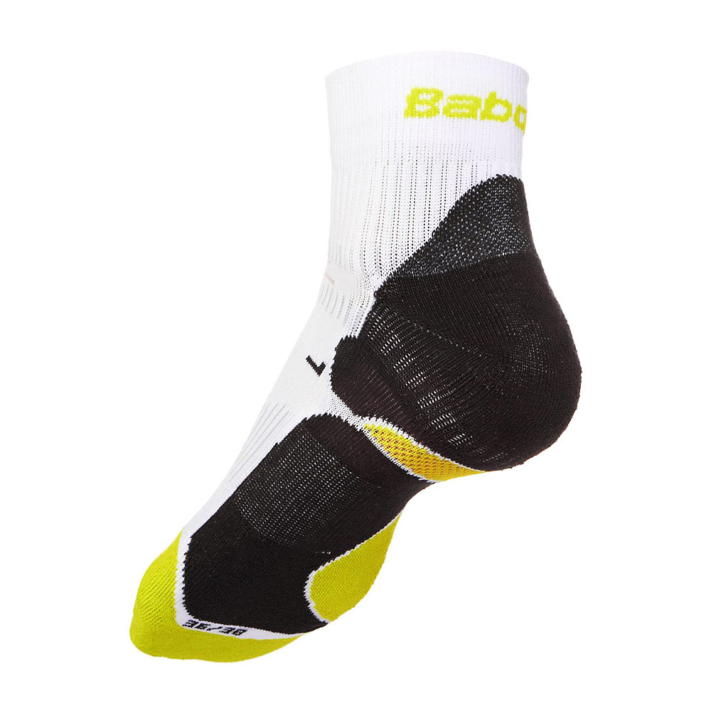 Babolat Women's Pro 360 Socks (White/Yellow) - RacquetGuys.ca
