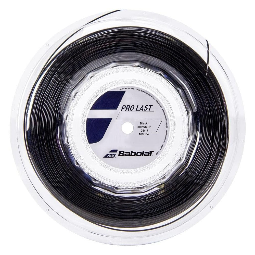 Babolat Pro Last 17/1.25 Tennis String Reel (Black) - RacquetGuys.ca