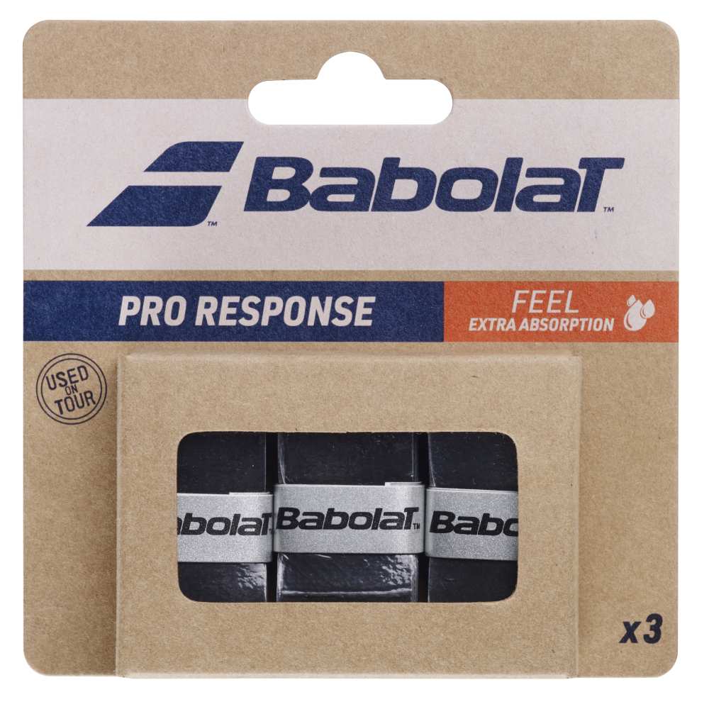 Babolat Pro Response Overgrips (Black) - RacquetGuys.ca