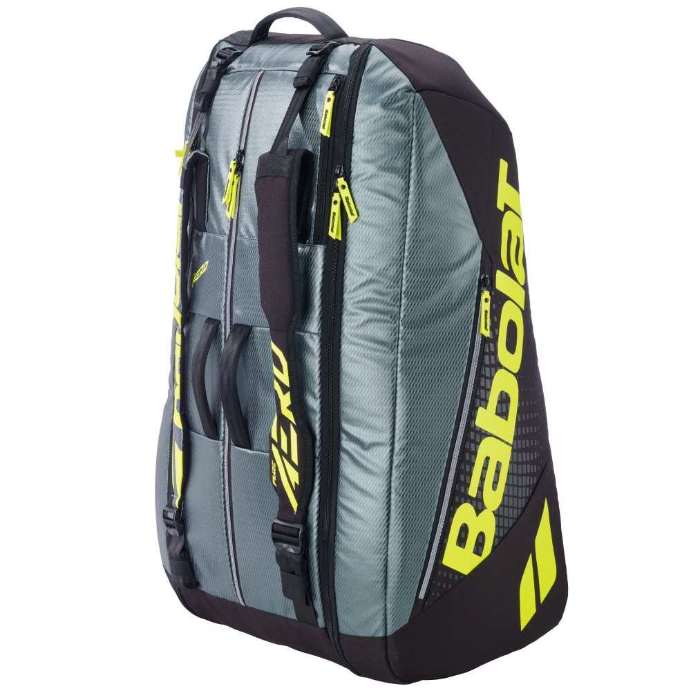 Babolat Pure Aero 12 Racquet Bag Gen 9 (Metalic Grey/Black/Yellow