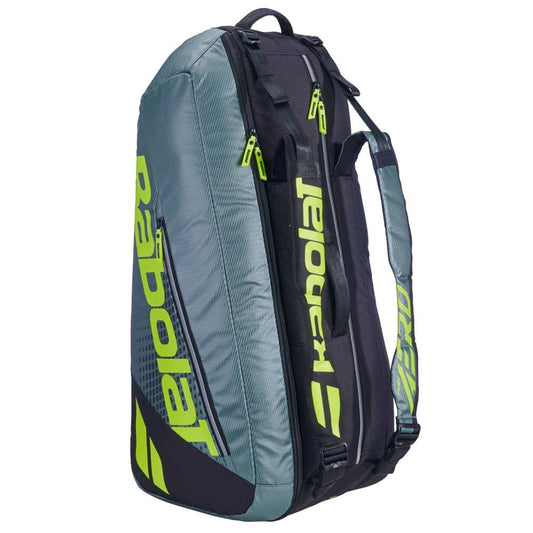 Babolat Pure Aero 6  Racquet Bag Gen 9 (Metalic Grey/Black/Yellow)