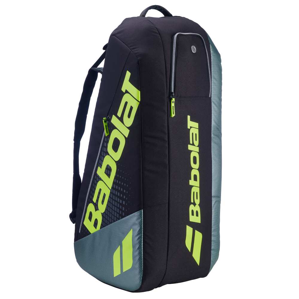 Babolat Pure Aero 6  Racquet Bag Gen 9 (Metalic Grey/Black/Yellow)