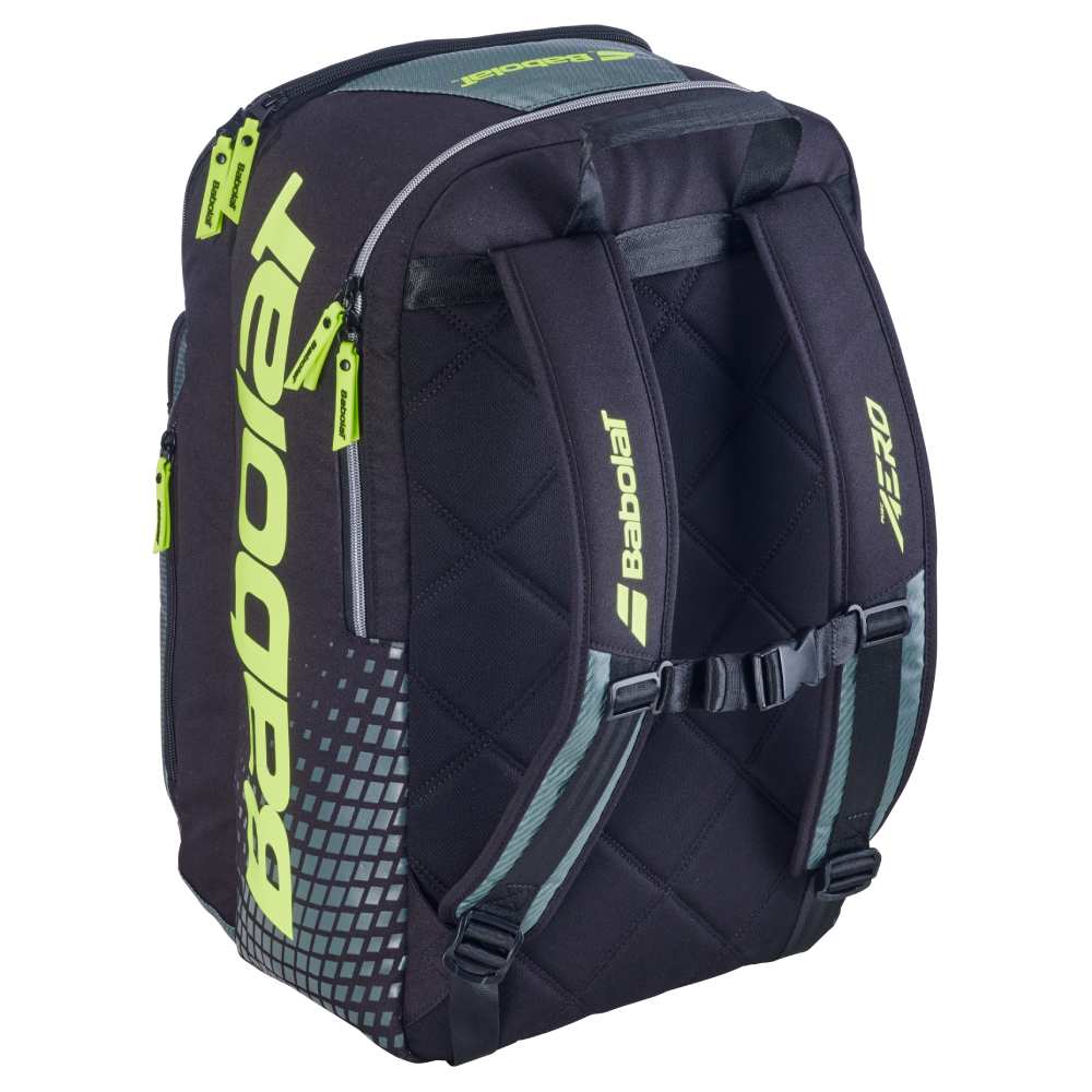 Babolat Pure Aero Backpack Gen 9 (Metalic Grey/Black/Yellow) - RacquetGuys.ca