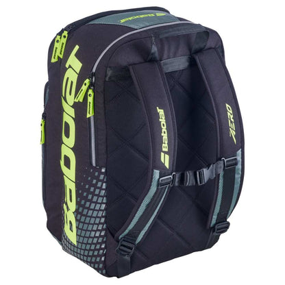 Babolat Pure Aero Backpack Gen 9 (Metalic Grey/Black/Yellow) - RacquetGuys.ca