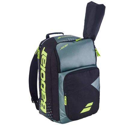 Babolat Pure Aero Backpack Gen 9 (Metalic Grey/Black/Yellow) - RacquetGuys.ca