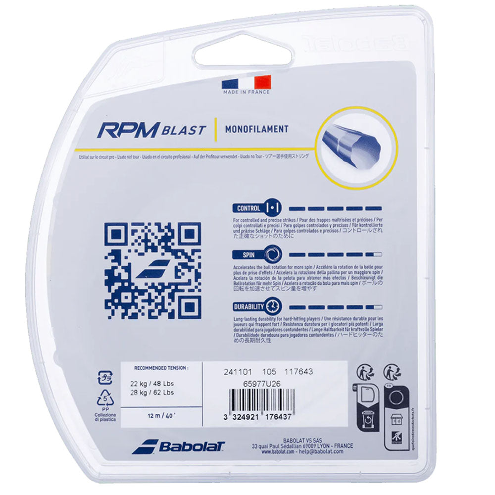 RPM Blast RPM Soft Babolat Hybrid RPM Blast 17g + RPM Soft 16g Set