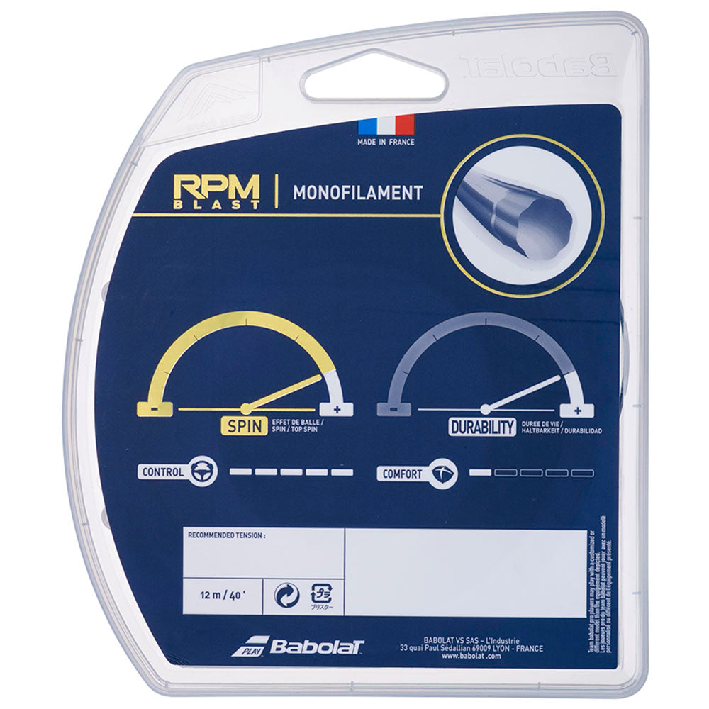 Babolat RPM Blast 16/1.30 Tennis String (Black) - RacquetGuys.ca