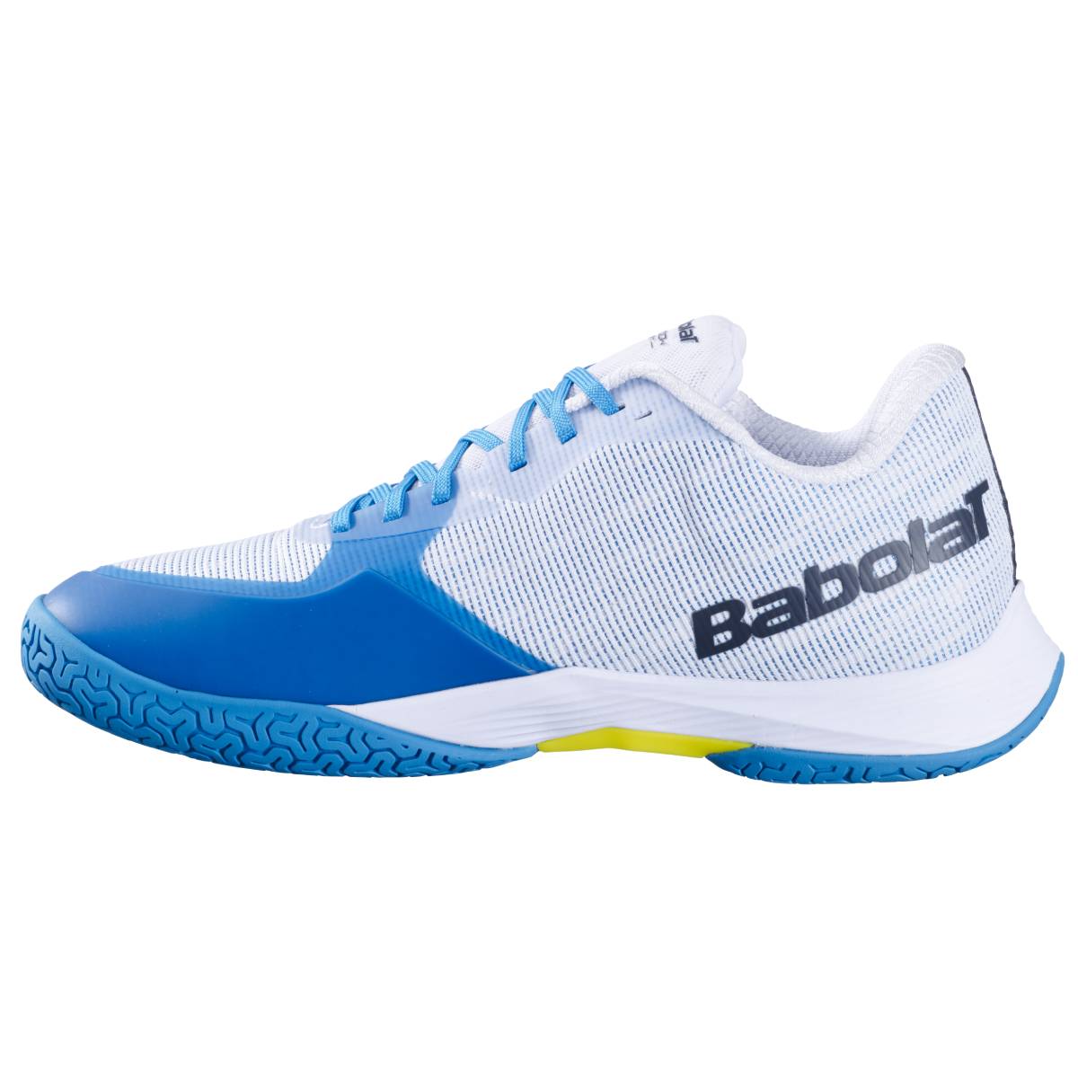 Babolat Shadow Spirit Men's Indoor Court Shoe (White/Algier Blue) - RacquetGuys.ca