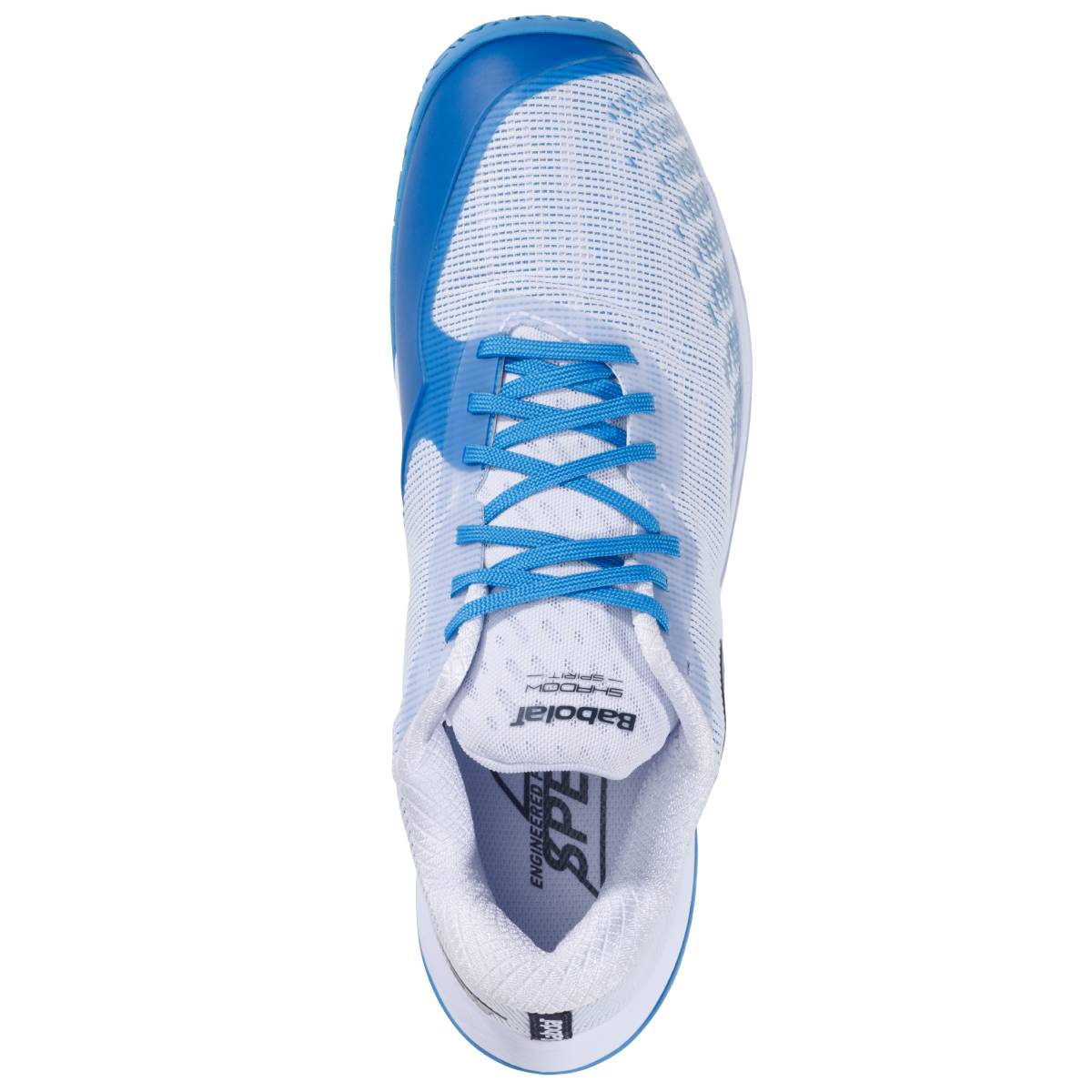 Babolat Shadow Spirit Men's Indoor Court Shoe (White/Algier Blue) - RacquetGuys.ca
